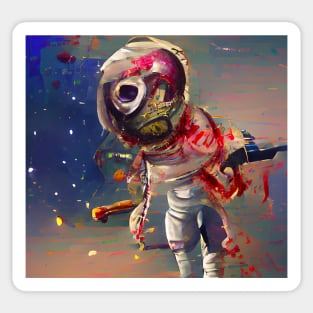 Zombie Astronaut Sticker